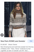 Load image into Gallery viewer, CHANEL Brown Mohair Cashmere Cotton Sweater Sweatershirt Top Small 36 2 4