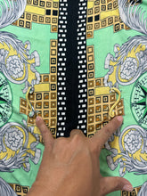 Load image into Gallery viewer, VERSACE Collection Yellow Mini Viscose Printed Baroque Dress Small Sz 38 4 5 6