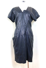 Load image into Gallery viewer, Vintage GIANNI VERSACE Smooth Light Lambskin Leather Dress Small 2 4 6