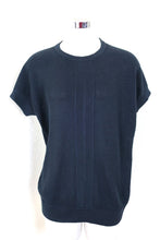 Load image into Gallery viewer, Vintage HERMES Black KNitted Mesh Net Short Sleeves Sweater Top Blouse Small 38 4 5 6