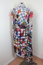 Load image into Gallery viewer, $1600 PREEN Thornton BREGAZZI Wrap Fringes Dress Large 7 8 10
