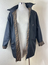 Load image into Gallery viewer, Vintage FENDI Jeans Zucca Monogram Reversible Jacket Unisex Oversize IT 38 / US XS