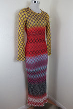 Load image into Gallery viewer, MISSONI Crochet Mermaid Maxi Mettalic Dress Earth Tone Small 36 0 2 4