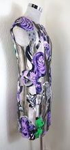 Load image into Gallery viewer, VERSACE Collection Purple Printed Cocktail Bodycon Sheat Dress Embellished Small Medium 40 6 7 8
