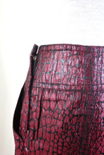Load image into Gallery viewer, LOUIS VUITTON Acetate Blend Burgundy Wine Red Pockets Pencil Skirt Small 36 4 5 6