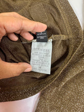 Load image into Gallery viewer, VINTAGE LATE 90s VERSACE JEANS COUTURE METALLIC TOP L/S Small 0 2 4