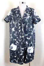 Load image into Gallery viewer, MARNI Grey Floral Cotton Blend Coat Dress Small to Medium 42 6 7 8