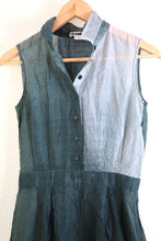 Load image into Gallery viewer, Vintage JILL SANDER Mesh Grey Sleeveless Mini Silk Dress Small 2 3 4