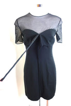 Load image into Gallery viewer, Vintage GIORGIO ARMANI LBD Black Mini Mesh Dress Gown XS Small 38 2 3 4