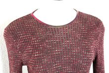 Load image into Gallery viewer, Vintage MISSONI Knitted Rayon Wool Long Sleeve Vneck Rib Sweater Top Blouse 42 6 7 8