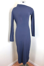 Load image into Gallery viewer, Vintage PATRIZIA PEPE Grey Long Sleeve BOdycon Dress Stained 44 6 7 8