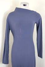 Load image into Gallery viewer, Vintage PATRIZIA PEPE Grey Long Sleeve BOdycon Dress Stained 44 6 7 8