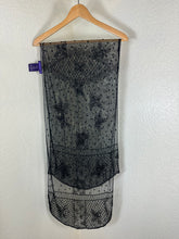 Load image into Gallery viewer, Ralph Lauren Collection Purple Label Beaded Mesh Lace Scarf Shawl Black MINT