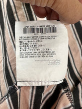 Load image into Gallery viewer, Prada Milano Brown Beige Horizontal Stripe Logo T-Shirt Size 38 XS S