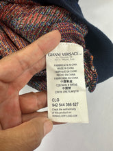 Load image into Gallery viewer, Versace Collection Heavy Abstract Brushstroke Knit V Neck Sweater Medium