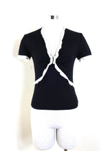 Load image into Gallery viewer, VALENTINO CLassic Virgin Wool V-neck Top Blouse Small 4 5 6