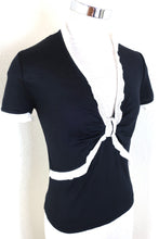 Load image into Gallery viewer, VALENTINO CLassic Virgin Wool V-neck Top Blouse Small 4 5 6