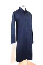 Load image into Gallery viewer, MASAKI MATSUTSHIMA Black COtton Polo Long Sleeve Top Dress Midi Small XS 0 2 4