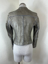 Load image into Gallery viewer, SYLVIE SCHIMMEL Paris "Declic Bis" Lambskin Leather Jacket Taupe FR 40 US 0 2 4 6 Small