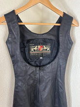 Load image into Gallery viewer, Archival Vintage Darla-Jane Gilroy London Leather Dress Rare 1980s 1990s Clubwear xXS XS 0 2
