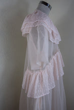 Load image into Gallery viewer, SIMONE ROCHA Light Pink Polyester Nylon Embellished Midi Mesh Sheer Dress S M 6 7 8