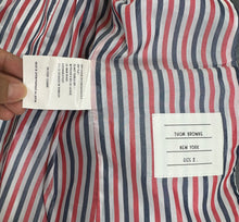 Load image into Gallery viewer, Thom Browne New York Grey Wool Classic Blazer Sport Coat Jacket Size 2 XS Small 0 2