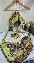 Load image into Gallery viewer, Sandro Paris Scarf Print Halter Dress Geometric Floral Handkerchief Hem Size 2 M 4 6 7