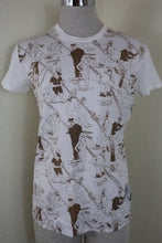 Load image into Gallery viewer, PRADA White Cartoon Comic Short Sleeve Cotton Top Shirt Blouse Small Medium 6 7 8