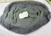 Load image into Gallery viewer, Emilio Pucci Gray Chunky Knit Cardigan Sweater Faux Fur Trim Metallic Open Front XS Small 0 2 4