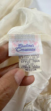 Load image into Gallery viewer, Vintage 1980s Paulines Trousseau Circa 2000 Ivory Satin Chiffon Nightgown Medium 6 7 8