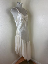 Load image into Gallery viewer, Vintage 1980s Paulines Trousseau Circa 2000 Ivory Satin Chiffon Nightgown Medium 6 7 8