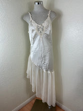 Load image into Gallery viewer, Vintage 1980s Paulines Trousseau Circa 2000 Ivory Satin Chiffon Nightgown Medium 6 7 8