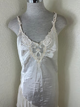 Load image into Gallery viewer, Vintage 1980s Paulines Trousseau Circa 2000 Ivory Satin Chiffon Nightgown Medium 6 7 8