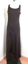 Load image into Gallery viewer, MARINA RINALDI Brown Stripes Long Sleeveless Summer Dress Small 4 5 6