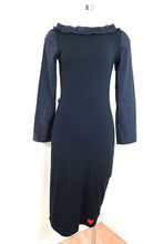 Load image into Gallery viewer, NWT MOSCHINO Jeans Couture Black Cotton Long SLeeve Dress 42 Small 4 5 6