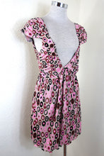 Load image into Gallery viewer, MISSONI Low Cut Geometric Deep Vneck Top Blouse Mini Dress Shirt Medium 6 7 8