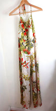 Load image into Gallery viewer, Vintage KENZO Floral Jungle Silk Acetate Romper Jumpsuit Wide Legs Dress Top Small 38 4 5 6