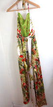 Load image into Gallery viewer, Vintage KENZO Floral Jungle Silk Acetate Romper Jumpsuit Wide Legs Dress Top Small 38 4 5 6