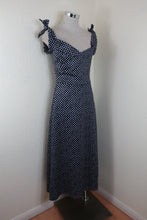 Load image into Gallery viewer, SALONI Black White Polkadots Maxi Cocktail Party Gown Dress Medium 6 7 8