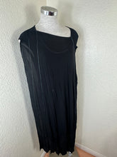Load image into Gallery viewer, Maison Margiela Line 1 Archival Deconstructed Layered Plissé Dress black XS Small 0 2 4