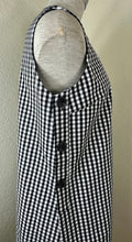 Load image into Gallery viewer, Christian Dior Black White Gingham Check Wool Silk Pinafore A-Line Mini Dress small 2 4