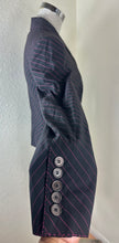 Load image into Gallery viewer, Vintage Moschino Couture Diagonal Pinstripe Blazer Jacket Black Pink Modern XS S 0 2 4