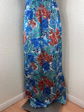 Load image into Gallery viewer, NWT Tru Trussardi Tropical Floral Maxi Dress pockets Italian 40 US 4 Small