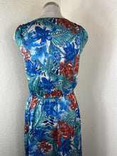 Load image into Gallery viewer, NWT Tru Trussardi Tropical Floral Maxi Dress pockets Italian 40 US 4 Small