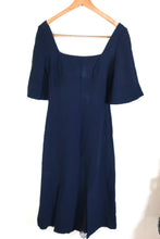 Load image into Gallery viewer, Red VALENTINO Blue 3/4 Sleeves Lace Bottom Dress S Medium 42 6 7 8
