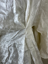 Load image into Gallery viewer, Fendi White Silk Jacquard Cursive Logo Cape Blouse IT 36 Xs S 0 2 4