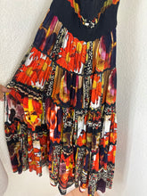 Load image into Gallery viewer, Vintage Jean Paul Gaultier Soleil Patchwork Mesh Backless Halter Maxi Dress XS Rare Y2K Small 0 2 4
