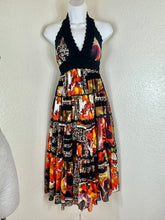 Load image into Gallery viewer, Vintage Jean Paul Gaultier Soleil Patchwork Mesh Backless Halter Maxi Dress XS Rare Y2K Small 0 2 4