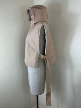 Load image into Gallery viewer, Weekend Max Mara LUXEPAD Cashmere Blend Hooded Puffer Vest Gilet Taupe Size Small S 0 2 4