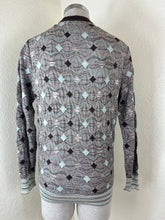 Load image into Gallery viewer, VTG Missoni Uomo Geometric Knit Cardigan Sweater Men's 46 Small Wool Rayon Italy